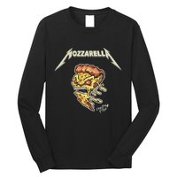 Mozzarella Creeping Pizza Foodie Chef Baker Cook Heavy Long Sleeve Shirt