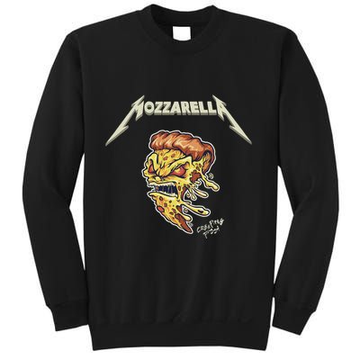 Mozzarella Creeping Pizza Foodie Chef Baker Cook Heavy Sweatshirt