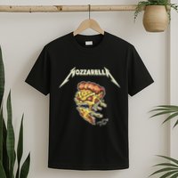 Mozzarella Creeping Pizza Foodie Chef Baker Cook Heavy T-Shirt