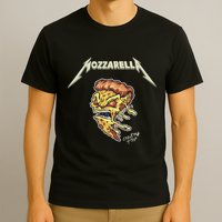 Mozzarella Creeping Pizza Foodie Chef Baker Cook Heavy T-Shirt
