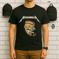 Mozzarella Creeping Pizza Foodie Chef Baker Cook Heavy T-Shirt
