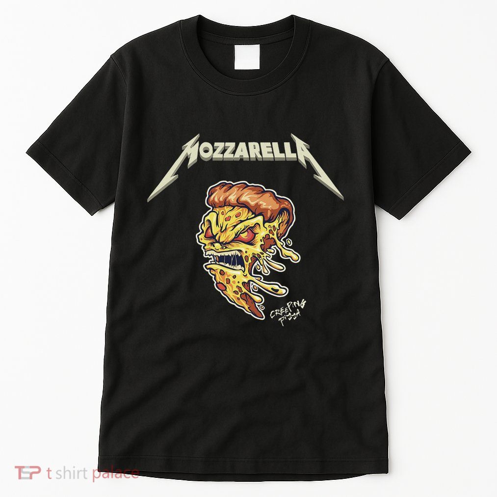 Mozzarella Creeping Pizza Foodie Chef Baker Cook Heavy Tall T-Shirt