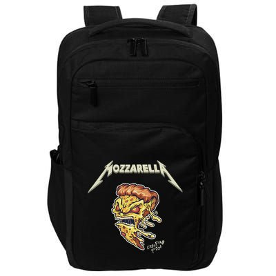 Mozzarella Creeping Pizza Foodie Chef Baker Cook Heavy Impact Tech Backpack