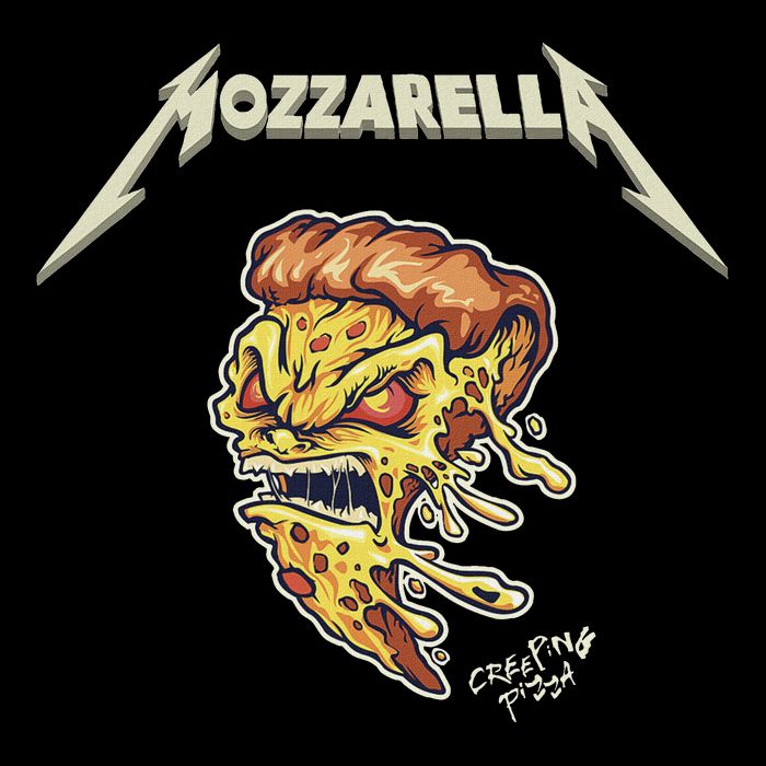 Mozzarella Creeping Pizza Foodie Chef Baker Cook Heavy Drawstring Bag