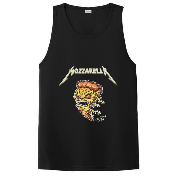 Mozzarella Creeping Pizza Foodie Chef Baker Cook Heavy PosiCharge Competitor Tank