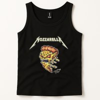 Mozzarella Creeping Pizza Foodie Chef Baker Cook Heavy Tank Top