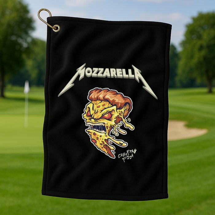Mozzarella Creeping Pizza Foodie Chef Baker Cook Heavy Golf Towel