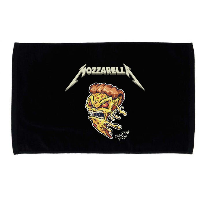 Mozzarella Creeping Pizza Foodie Chef Baker Cook Heavy Microfiber Hand Towel