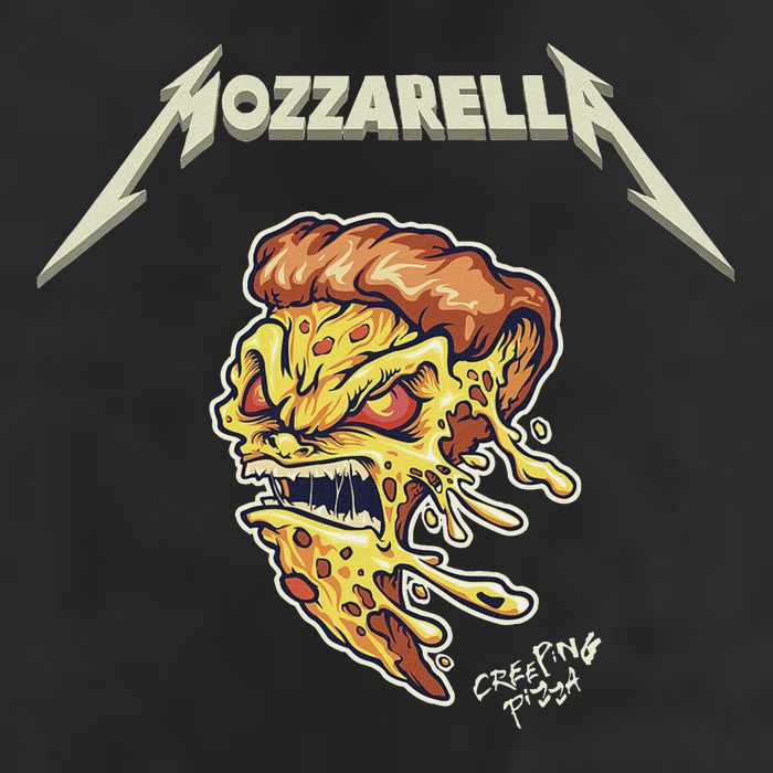 Mozzarella Creeping Pizza Foodie Chef Baker Cook Heavy Microfiber Hand Towel