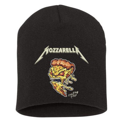 Mozzarella Creeping Pizza Foodie Chef Baker Cook Heavy Short Acrylic Beanie