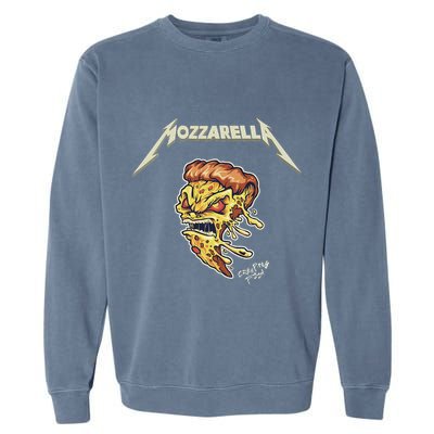 Mozzarella Creeping Pizza Foodie Chef Baker Cook Heavy Garment-Dyed Sweatshirt