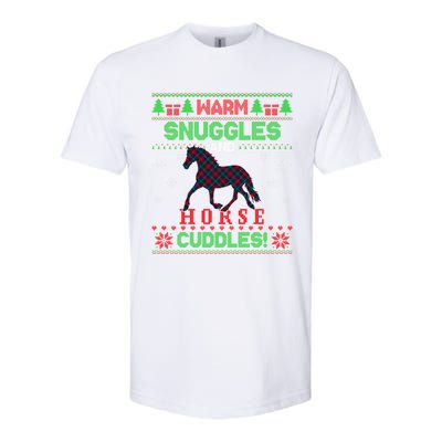 Merry Christmas Pajama Ugly Sweater Horse Plaid Outfit Xmas Funny Gift Softstyle® CVC T-Shirt