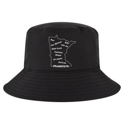 Minnesota Common Phrase Funny Midwestern Design Cool Comfort Performance Bucket Hat