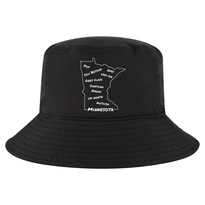Minnesota Common Phrase Funny Midwestern Design Cool Comfort Performance Bucket Hat
