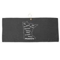 Minnesota Common Phrase Funny Midwestern Design Large Microfiber Waffle Golf Towel