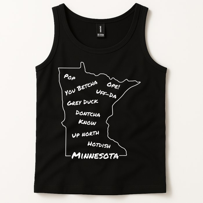 Minnesota Common Phrase Funny Midwestern Design Tank Top