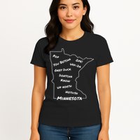 Minnesota Common Phrase Funny Midwestern Design Womens T-Shirt