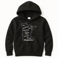 Minnesota Common Phrase Funny Midwestern Design Kids Hoodie