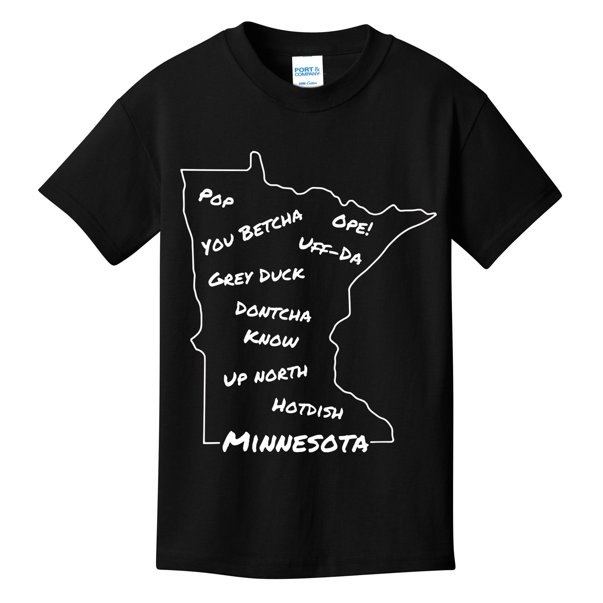 Minnesota Common Phrase Funny Midwestern Design Kids T-Shirt