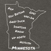 Minnesota Common Phrase Funny Midwestern Design Cotton Canvas Backpack