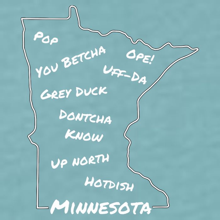 Minnesota Common Phrase Funny Midwestern Design Sueded Cloud Jersey T-Shirt