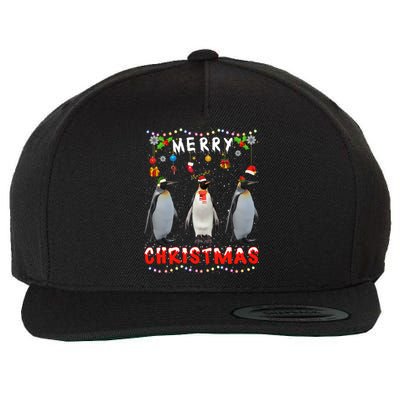 Merry Christmas Penguin Xmas Funny Animals Pajama Funny Gift Wool Snapback Cap