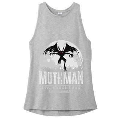 Mothman Cryptid Point Pleasant cryptozoology Halloween Ladies PosiCharge Tri-Blend Wicking Tank