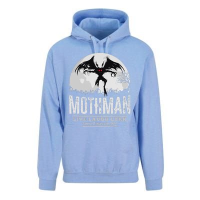 Mothman Cryptid Point Pleasant cryptozoology Halloween Unisex Surf Hoodie