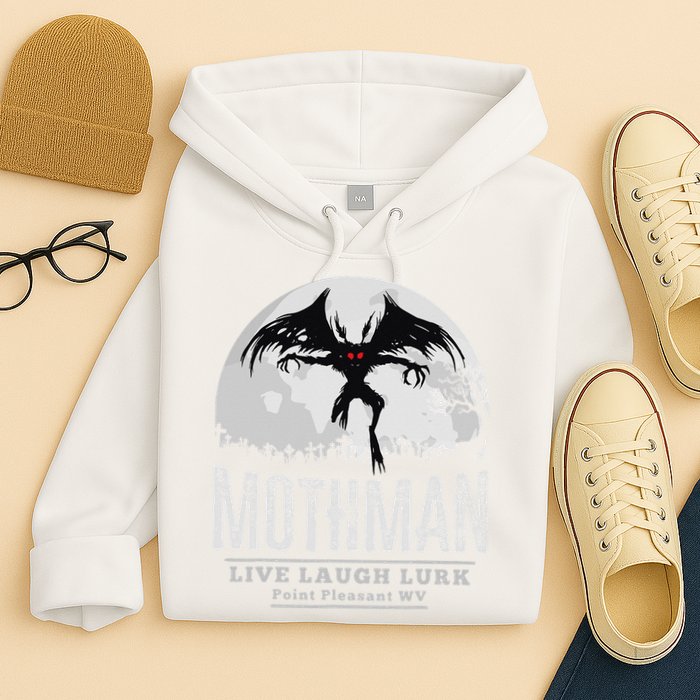 Mothman Cryptid Point Pleasant cryptozoology Halloween Hoodie