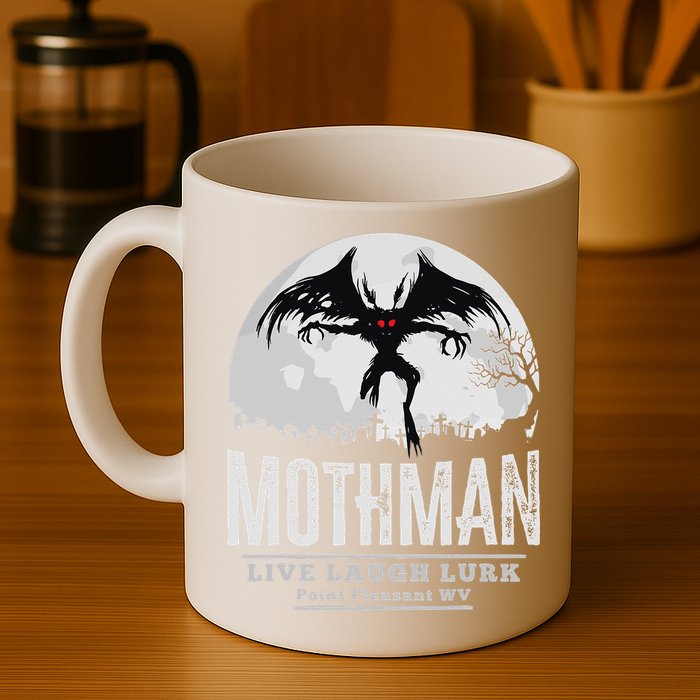 Mothman Cryptid Point Pleasant cryptozoology Halloween Mug