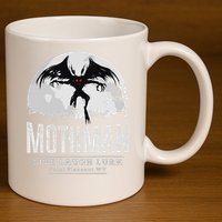 Mothman Cryptid Point Pleasant cryptozoology Halloween 11oz C Handle Ceramic Mug