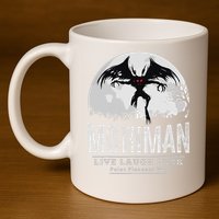 Mothman Cryptid Point Pleasant cryptozoology Halloween 11oz C Handle Ceramic Mug