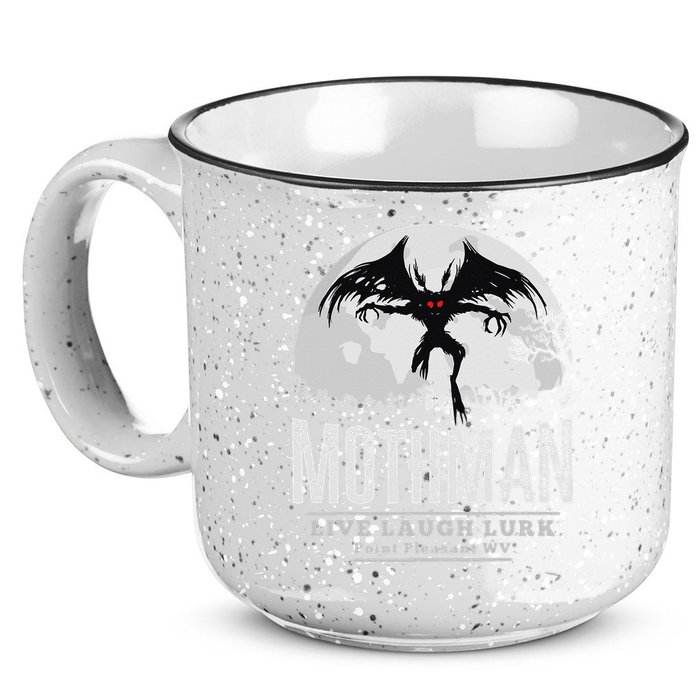 Mothman Cryptid Point Pleasant cryptozoology Halloween 15oz Campfire Ceramic Mug