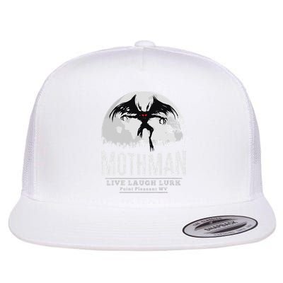 Mothman Cryptid Point Pleasant cryptozoology Halloween Flat Bill Trucker Hat