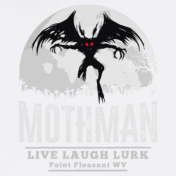 Mothman Cryptid Point Pleasant cryptozoology Halloween Flat Bill Trucker Hat