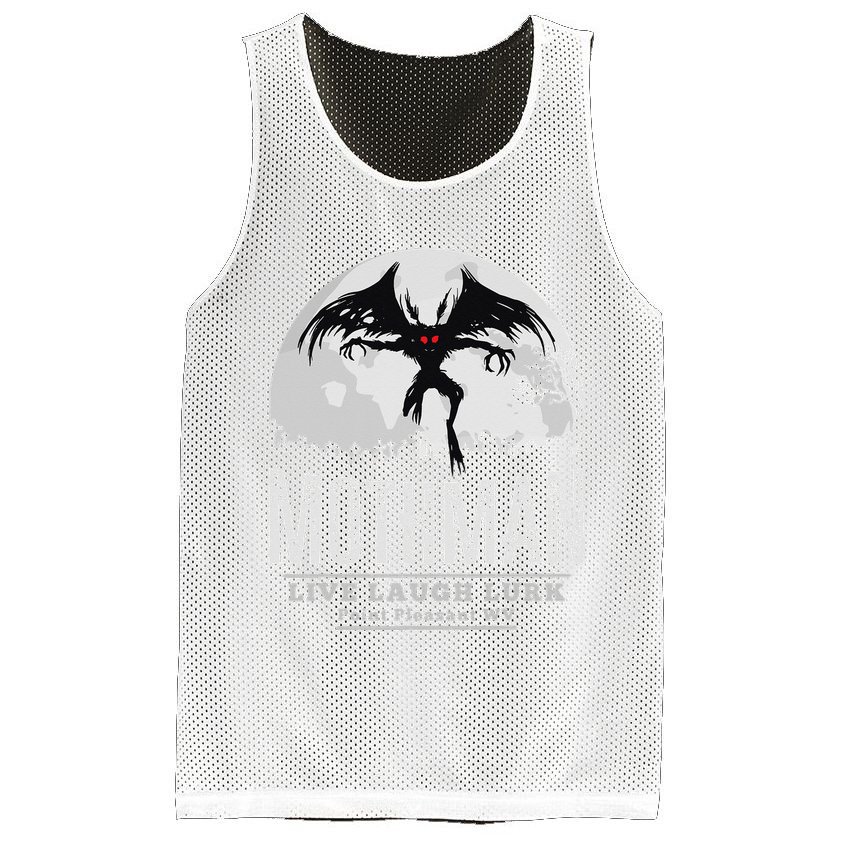 Mothman Cryptid Point Pleasant cryptozoology Halloween Mesh Reversible Basketball Jersey Tank