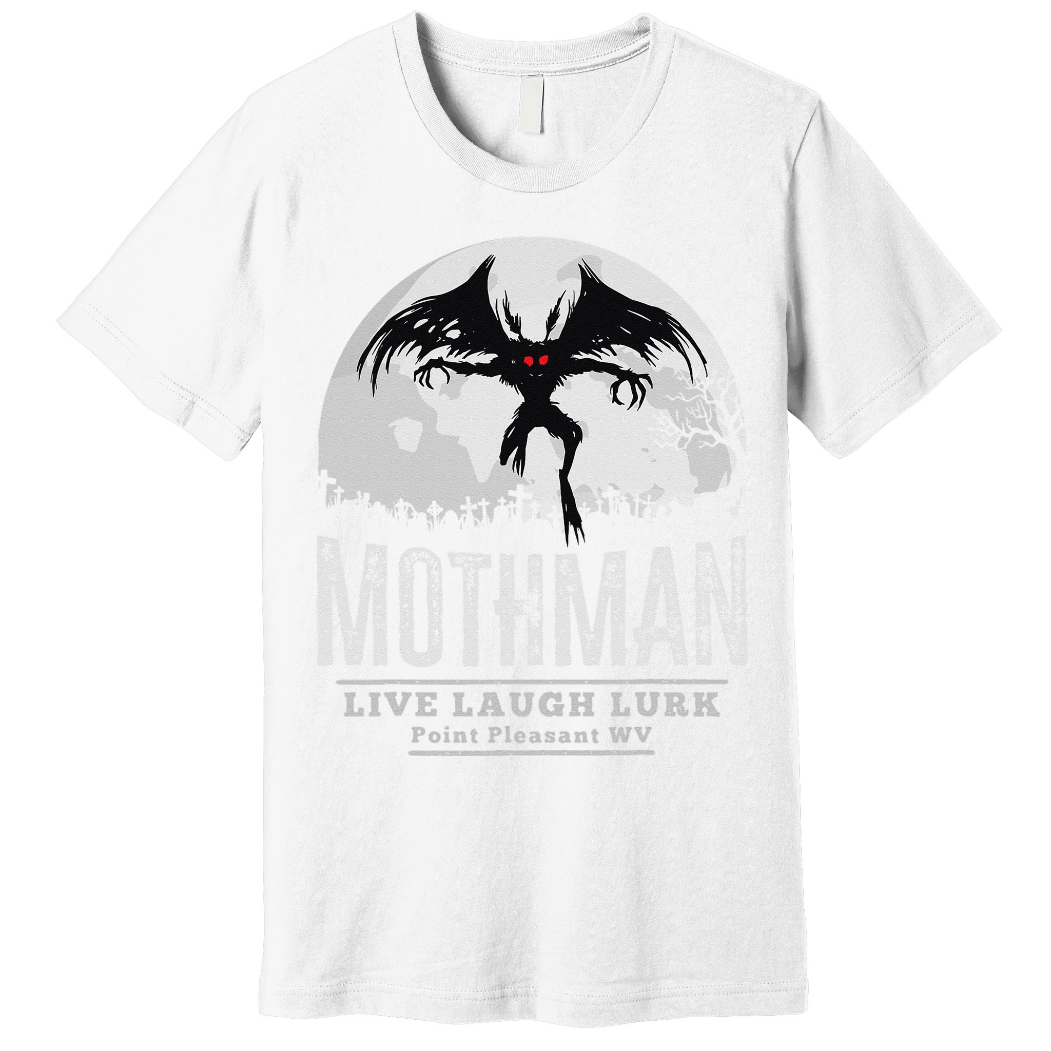 Mothman Cryptid Point Pleasant cryptozoology Halloween Premium T-Shirt