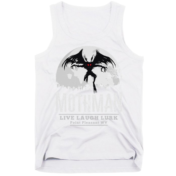 Mothman Cryptid Point Pleasant cryptozoology Halloween Tank Top