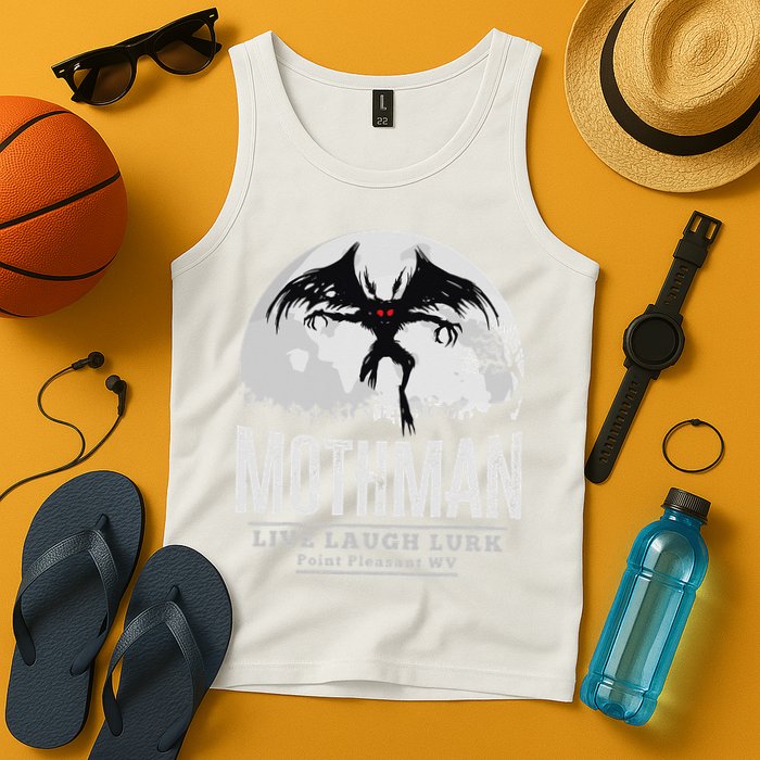 Mothman Cryptid Point Pleasant cryptozoology Halloween Tank Top