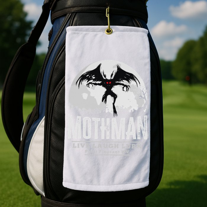 Mothman Cryptid Point Pleasant cryptozoology Halloween Golf Towel