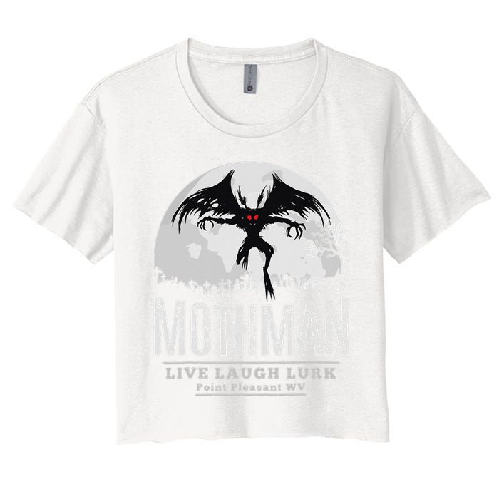 Mothman Cryptid Point Pleasant cryptozoology Halloween Crop Top