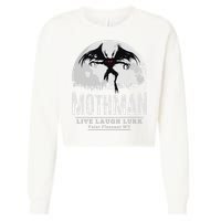 Mothman Cryptid Point Pleasant cryptozoology Halloween Cropped Pullover Crew