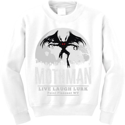 Mothman Cryptid Point Pleasant cryptozoology Halloween Kids Sweatshirt