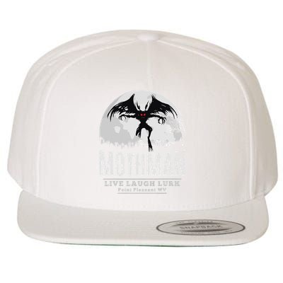 Mothman Cryptid Point Pleasant cryptozoology Halloween Wool Snapback Cap