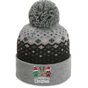 Merry Christmas Paws Holiday Season Winter Vibes Christmas Gift The Baniff Cuffed Pom Beanie