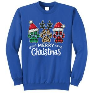 Merry Christmas Paws Holiday Season Winter Vibes Christmas Gift Sweatshirt