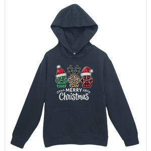 Merry Christmas Paws Holiday Season Winter Vibes Christmas Gift Urban Pullover Hoodie