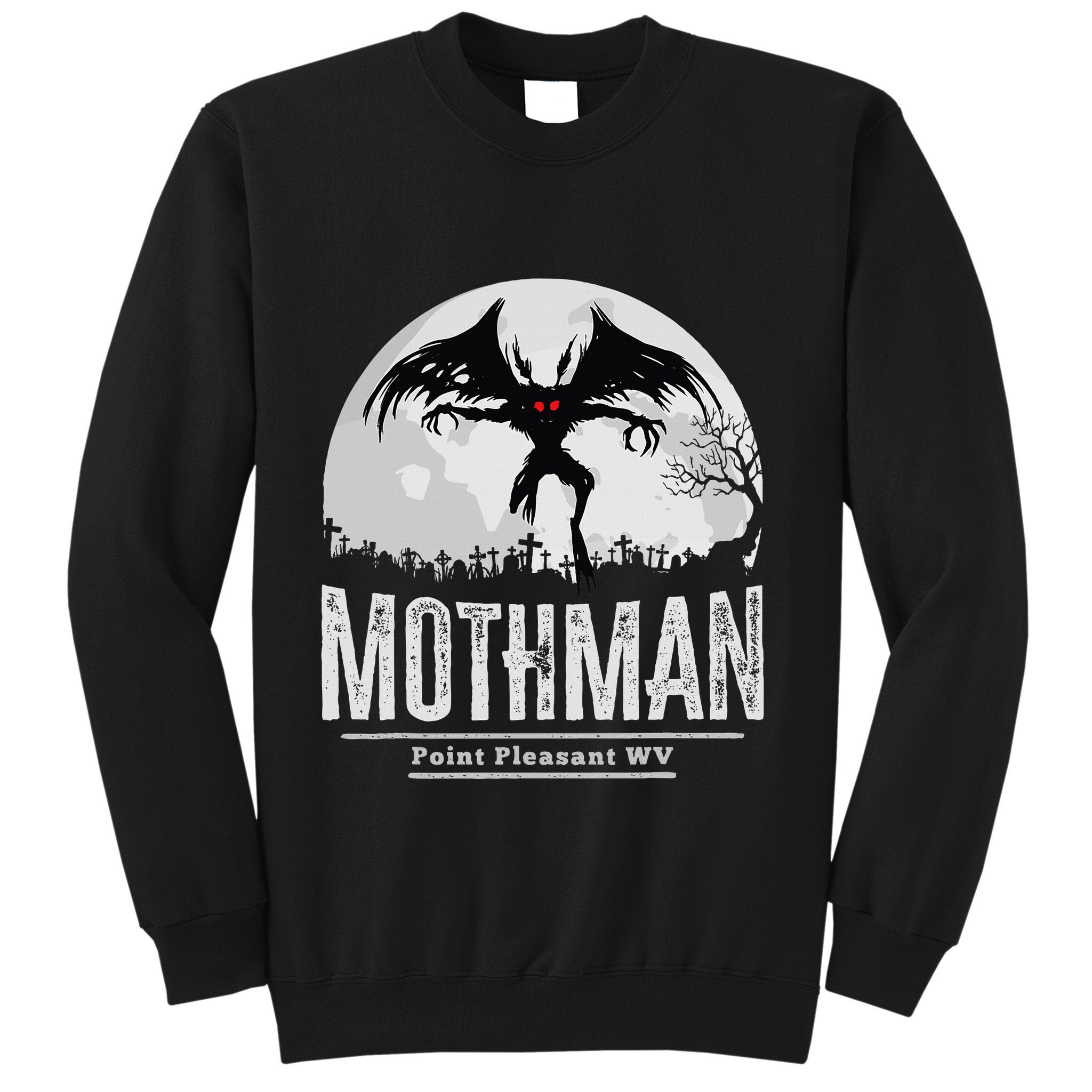 Mothman Cryptid Point Pleasant Cryptozoology Halloween Sweatshirt