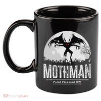 Mothman Cryptid Point Pleasant Cryptozoology Halloween 11oz C Handle Ceramic Mug