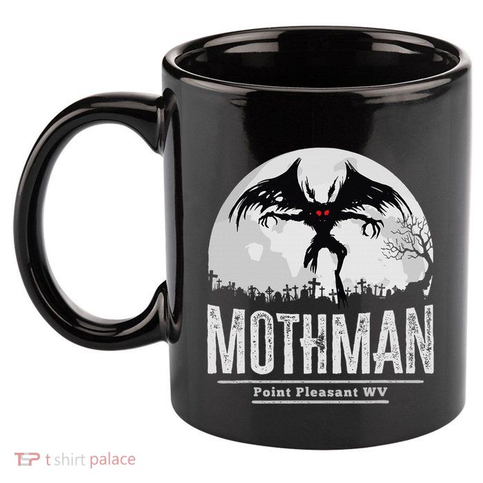 Mothman Cryptid Point Pleasant Cryptozoology Halloween 11oz C Handle Ceramic Mug